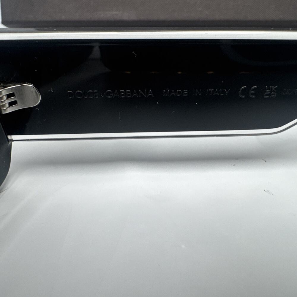 Dolce&Gabbana DG6187 501/87 Women's Rectangular Black Gray Tinted Sunglasses H1 - Picture 10 of 12